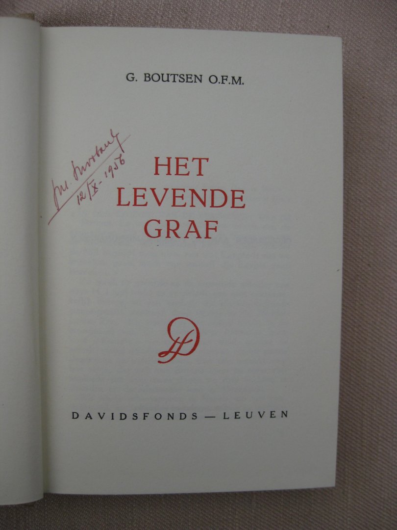Boutsen, G. - Het levende graf.