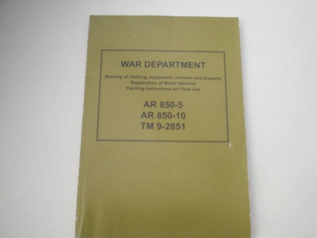  - War department