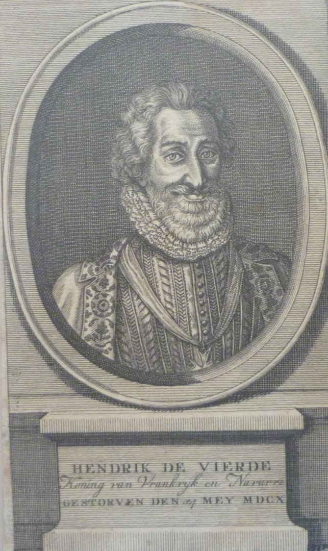 Punt, Jan - Originele kopergravure Hendrik de Vierde