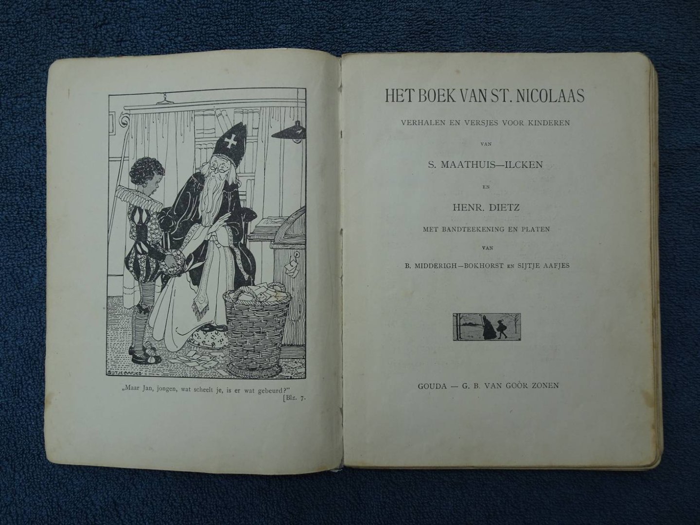 Maathuis-Ilcken, S., en Henr. Dietz - Het boek van St. Nicolaas; verhalen en versjes voor kinderen.