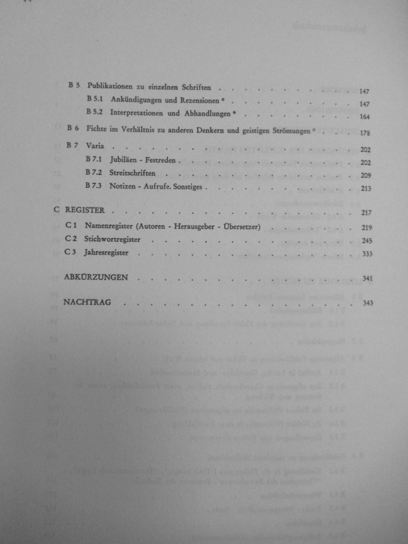 Baumgartner, H.M. / Jacobs, W - J.G. Fichte Bibliografie
