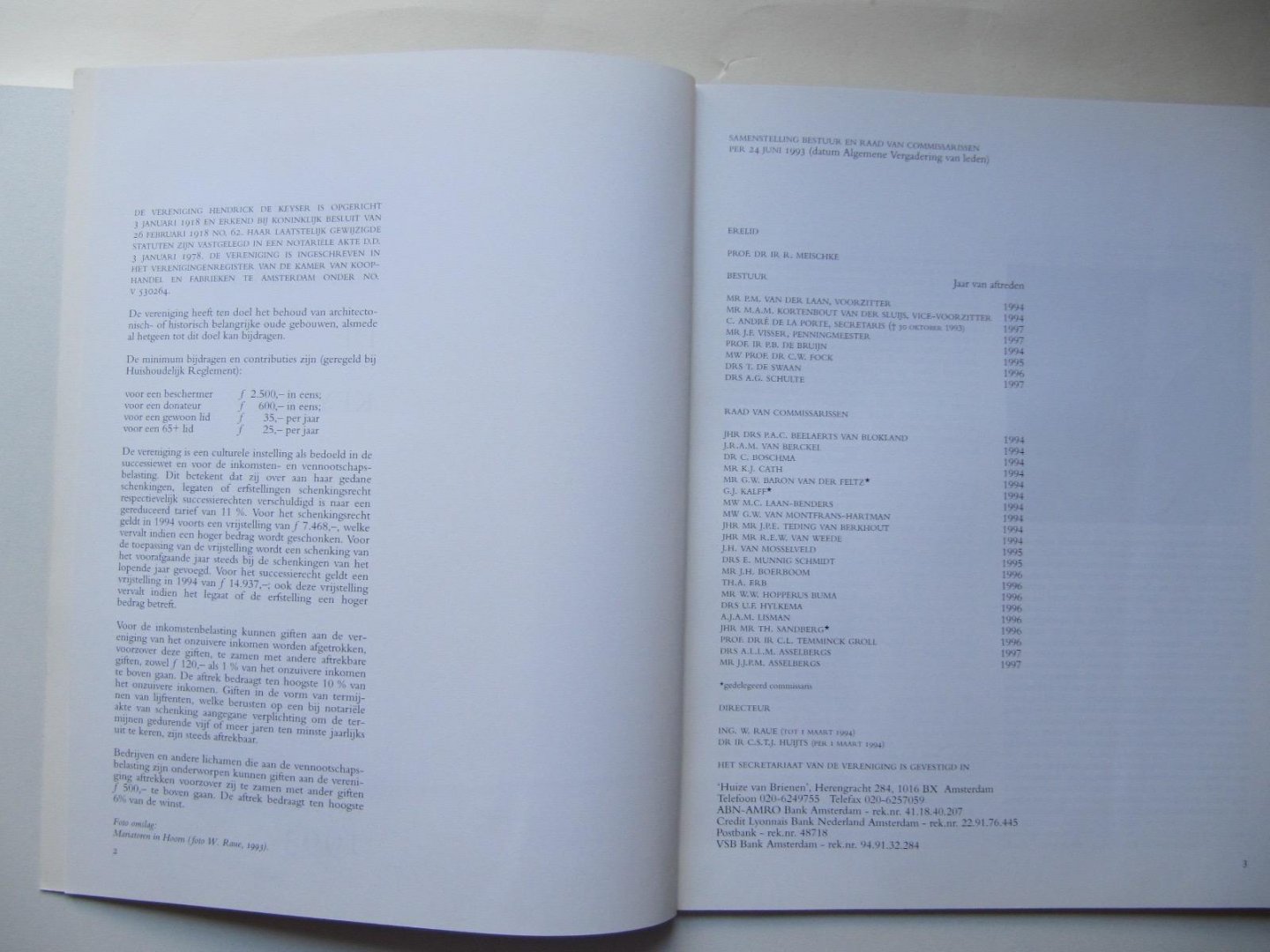  - Vereniging Hendrick de Keyser-75e jaarverslag 1993