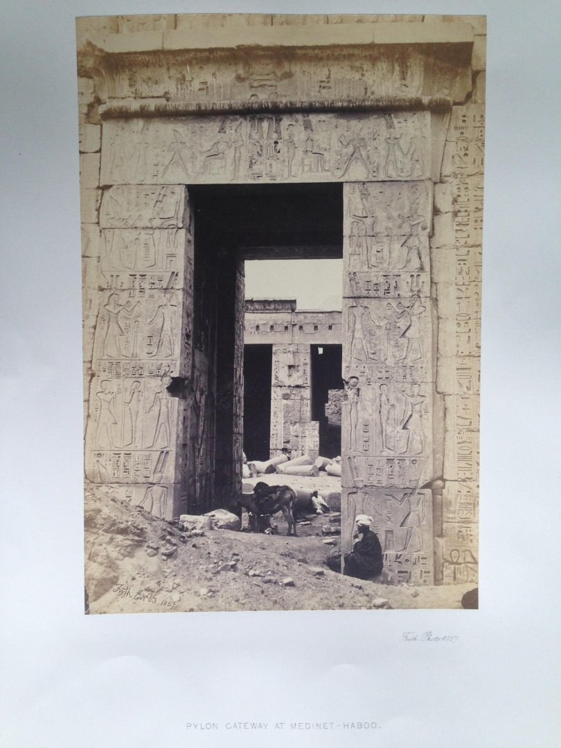 Frith, Francis - Pylon Gateway at Medinet-Haboo, Series Egypt and Palestine