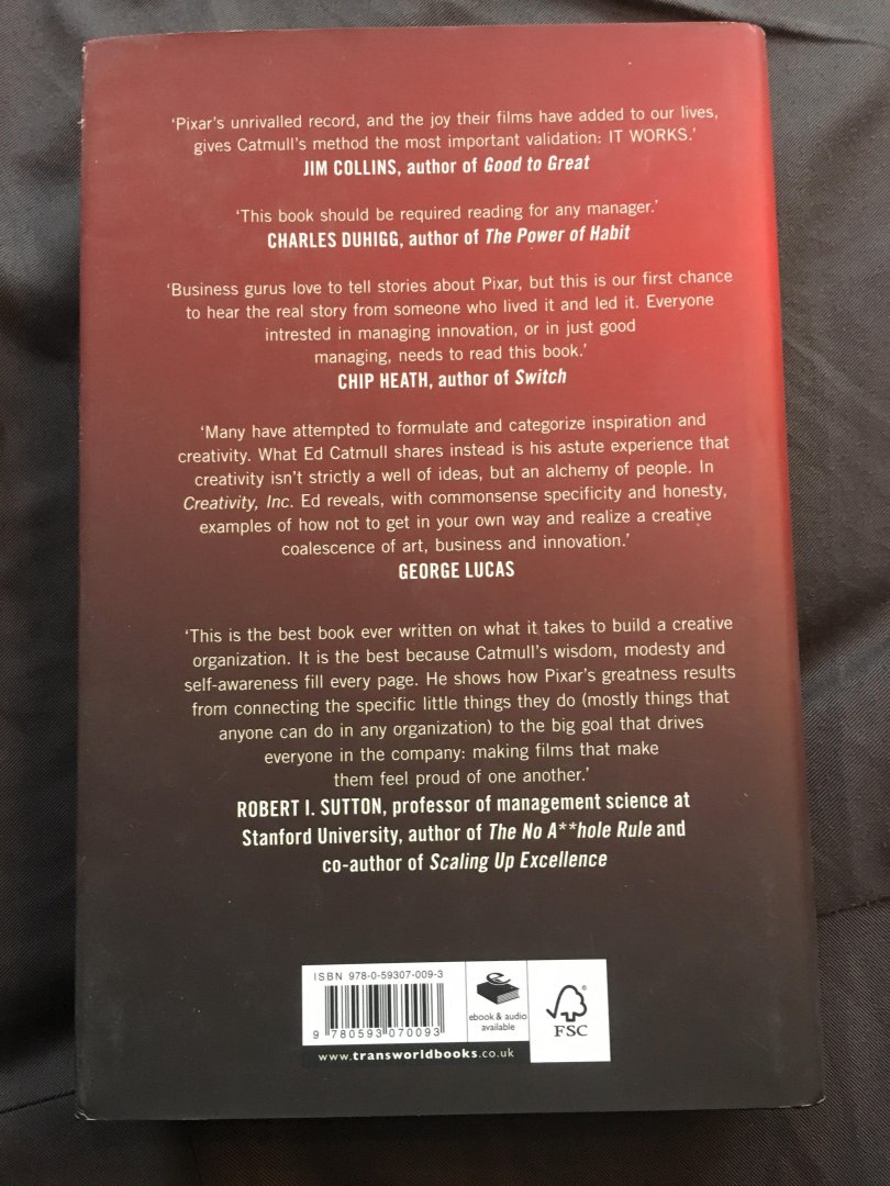 Catmull President of Pixar and Disney Animation, Ed - Creativity, Inc.
