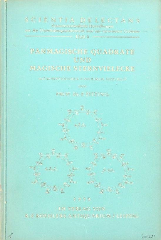 Fitting, F. - Panmagische Quadrate und magische Sternvielecke