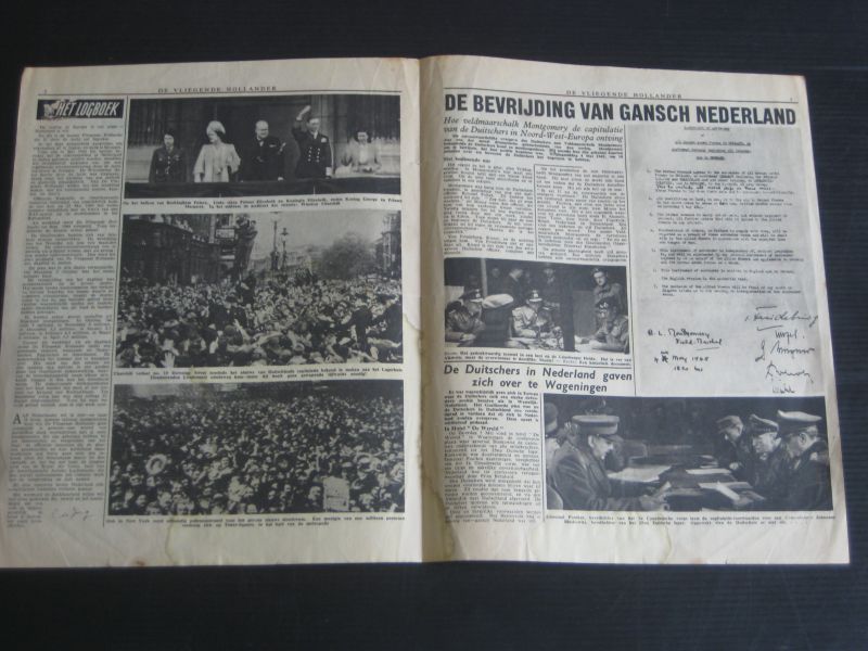 Oorlogskrant - De Vliegende Hollander, Duitschland capituleert