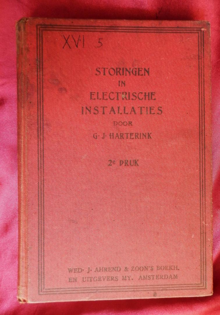 Harterink, G.J. - Storingen in electrische installaties