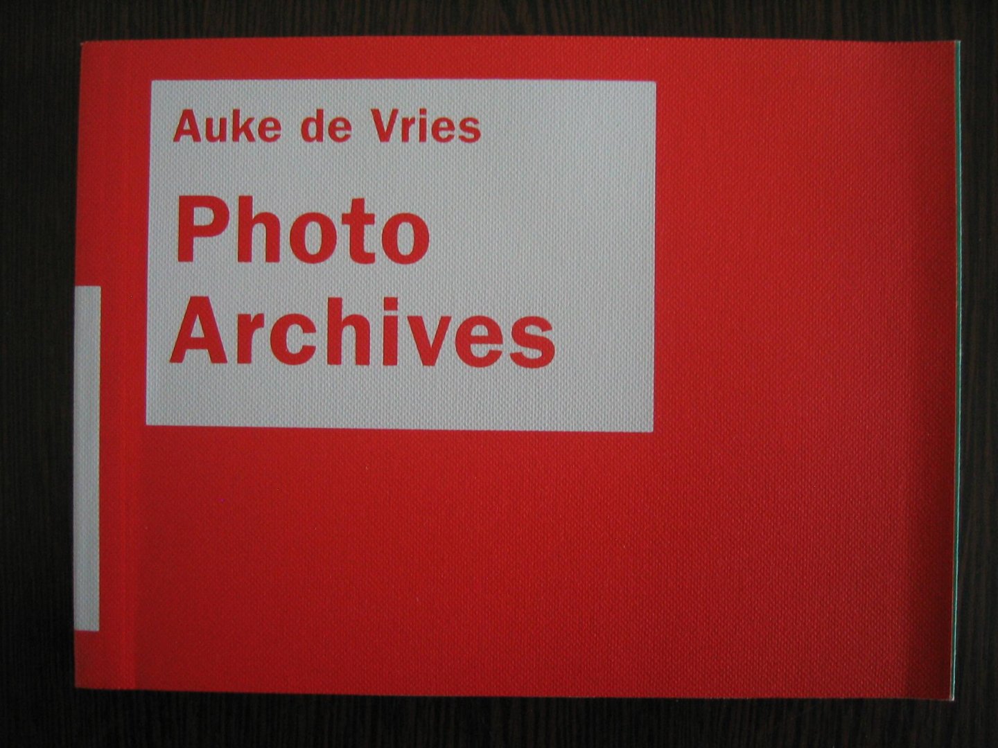 Vries, Auke de - Auke de Vries / Photo Archives