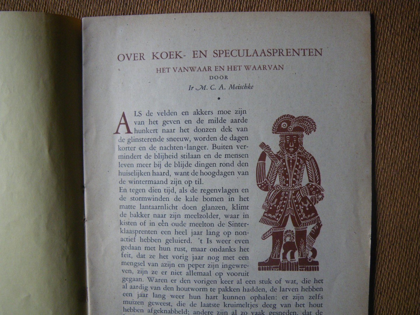 Meischke M.C.A. Ir - Koek- en Speculaasprenten het vanwaar en het waarvan - de bakkersboekjes van Zeelandia no.3-