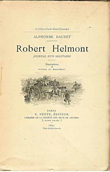 Daudet, Alphonse - Robert Helmont, journal d'un solitaire