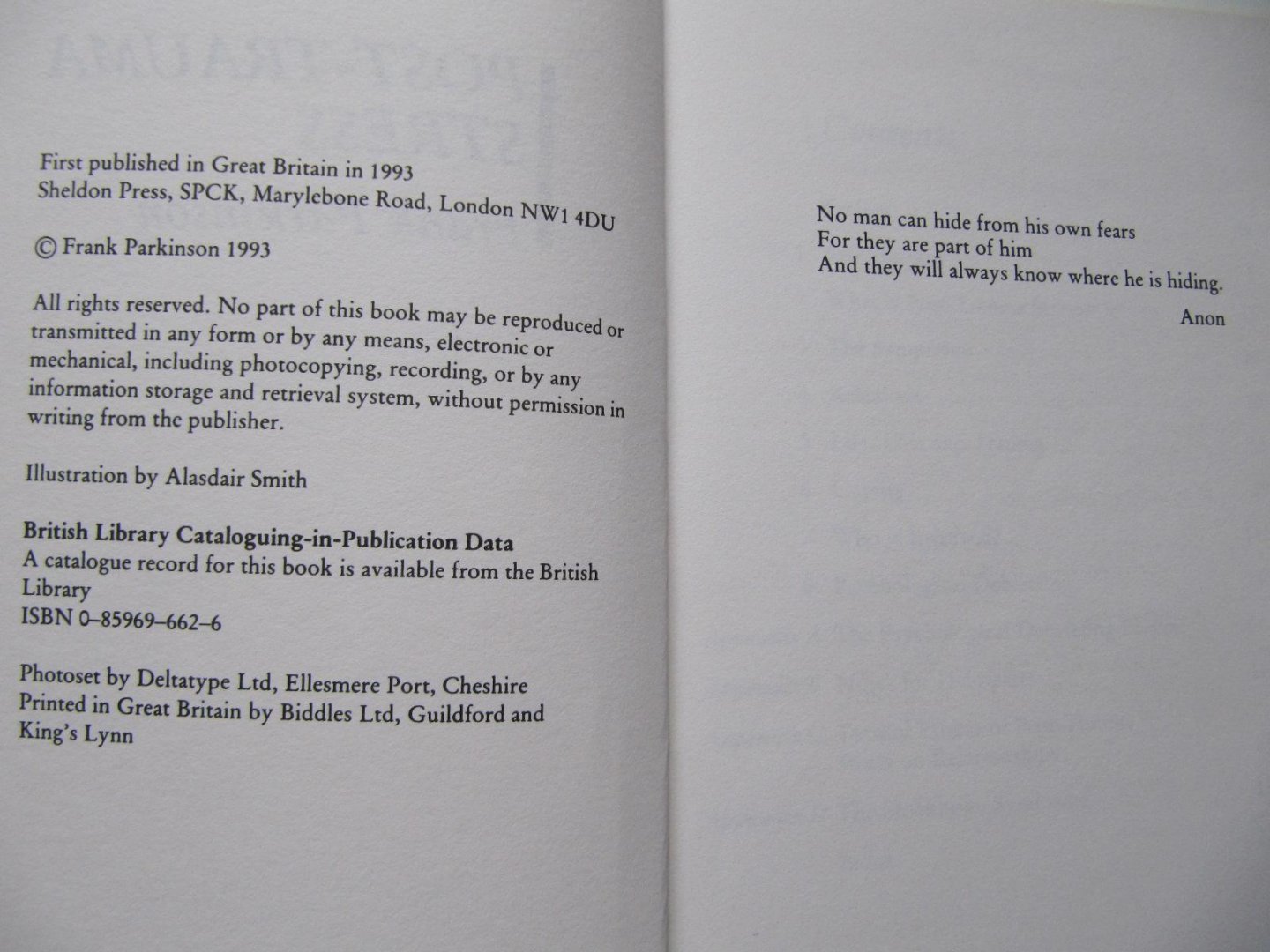 Frank Parkinson - Post-Trauma Stress