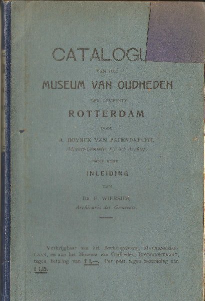 A. Hoynck van Papendrecht - Museum van Oudheden