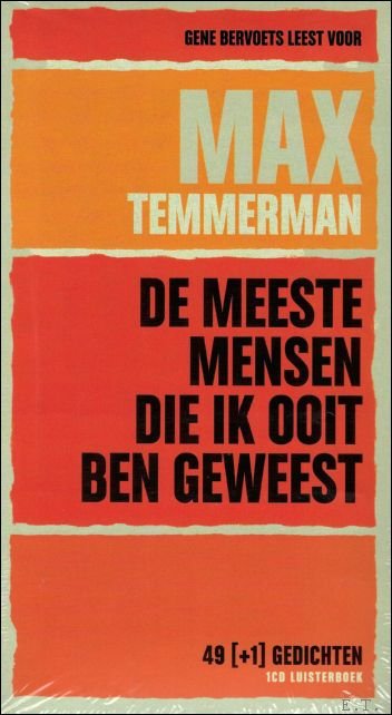 Max Temmerman ; Gene Bervoets - meeste mensen die ik ooit ben geweest + CD Luisterboek