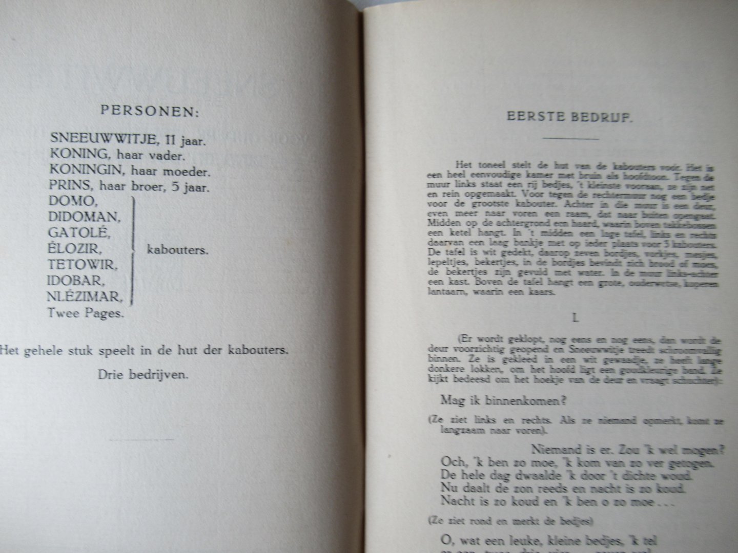 Bruijn, Cor - Sneeuwwitje. Voor kindertoneel bewerkt