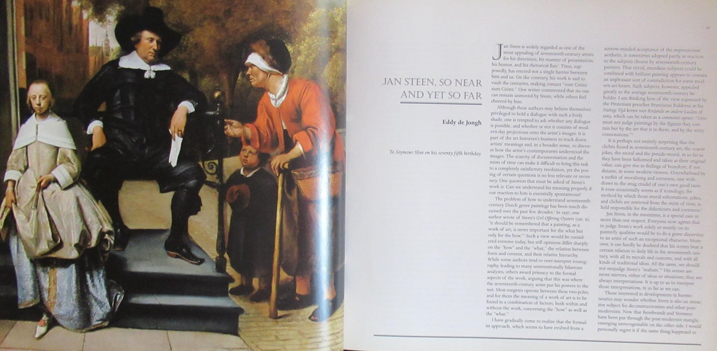 Chapman, H. Perry, Kloek, Wouter Th.,  Wheelock Arthur K. Jr. - Jan Steen painter and storyteller