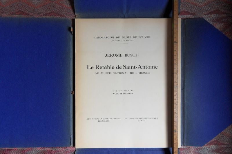 Dupont, Jacques (introduction). - Jerome Bosch. - Le Retable de Saint-Antoine. - Du Musée National de Lisbonne. - Compleet in 24 (!) afbeeldingen. [ Genummerd ex. 179 / 1000 ].