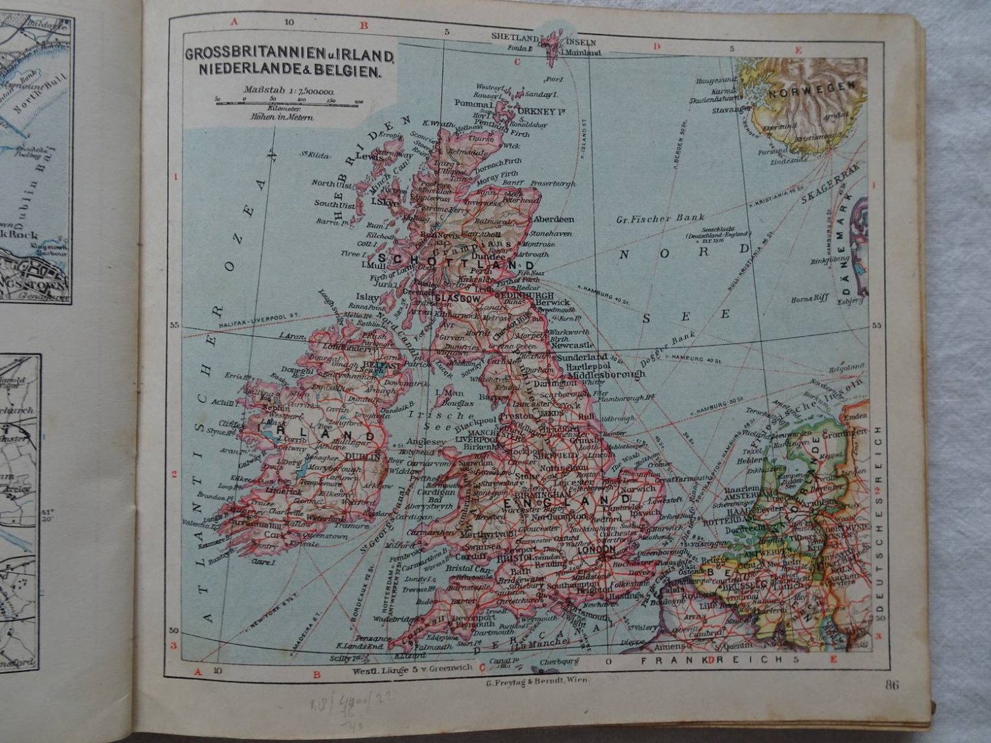 Freytag, G.. - G. Freytag's Welt-Atlas. 211 Karten auf 124 Seiten und Namensverzeichnis.
