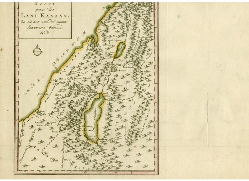 Bruyn, Martinus de - Kaart van het Land Kanaan