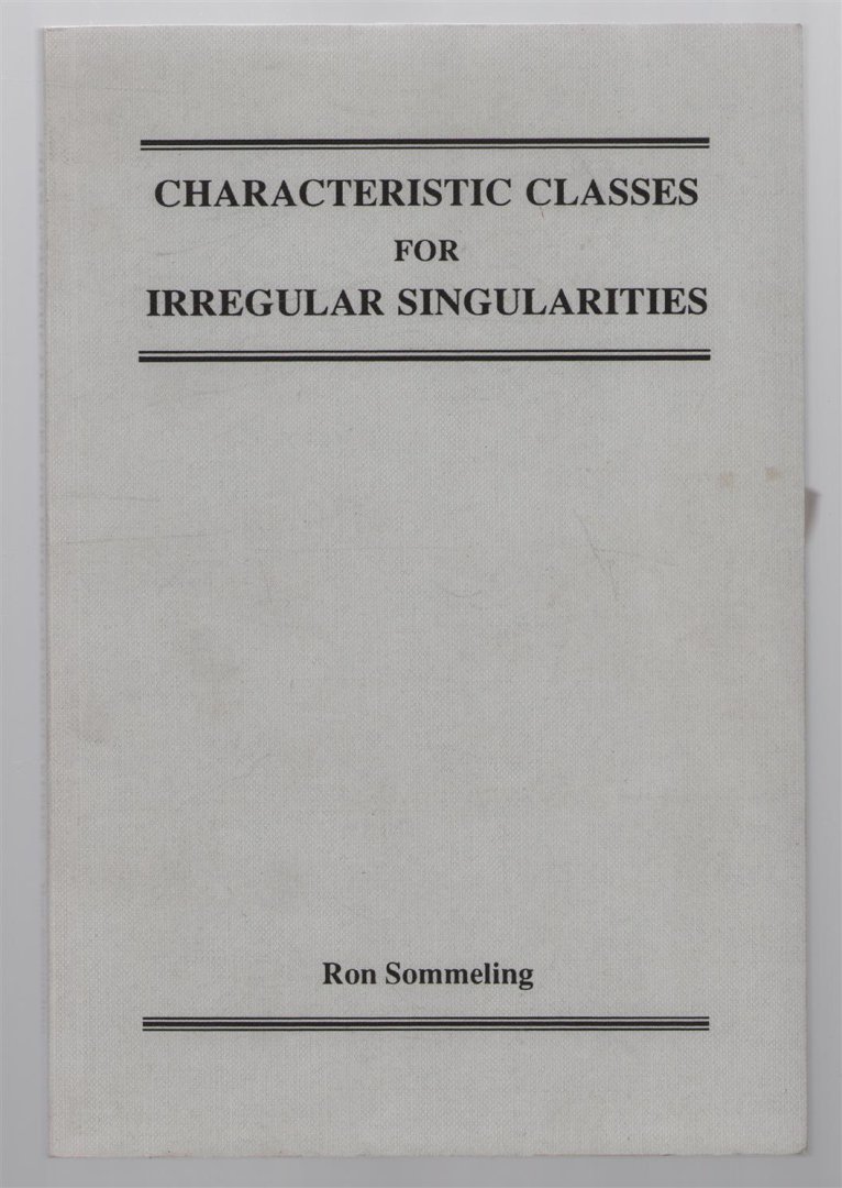 Sommeling, Ronnie - Characteristic classes for irregular singularities