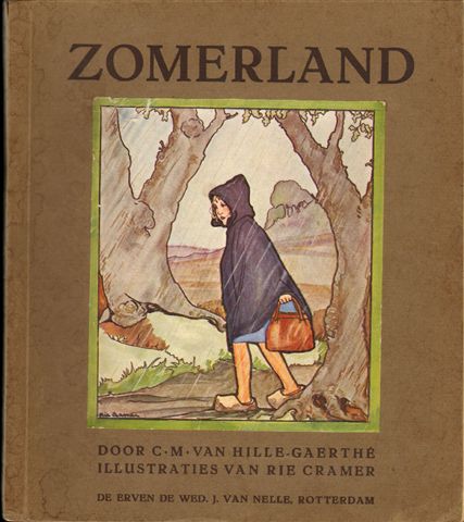 Hille-Gaerthe, C.M. van - Zomerland, 79 blz. softcover, gekleurde illustraties Rie Cramer ( losse plaatjes ), goede staat