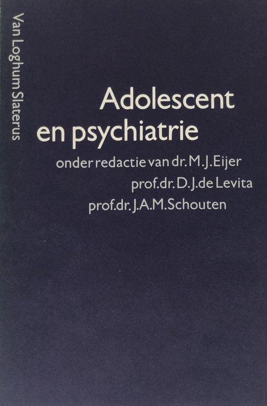  - Adolescent en psychiatrie / druk 1