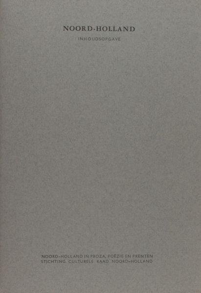 Groentjes, Mart. - Noord-Holland. Inhoudsopgave