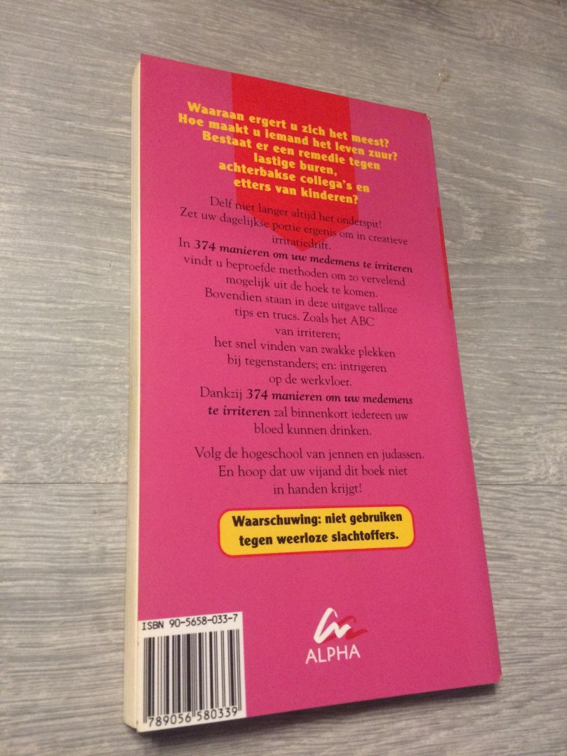Geelen, J.P. - 375 manieren om uw medemens te irriteren