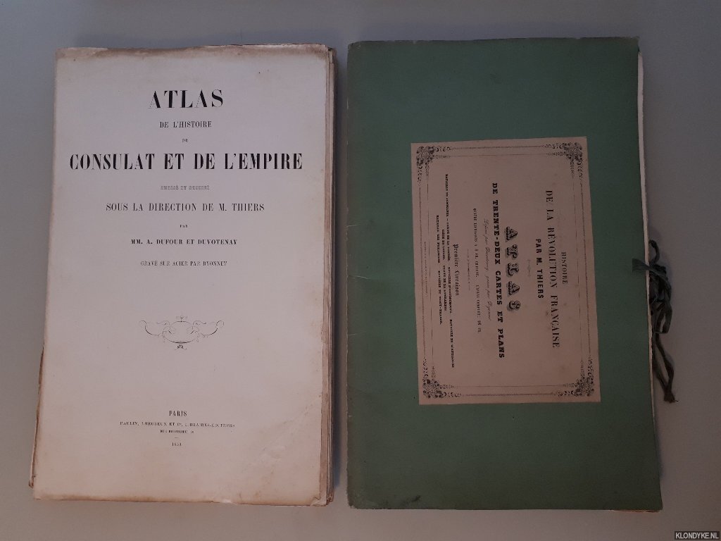 Thiers, A. - Atlas pour servir à l'intelligence des campagnes de la révolution Française