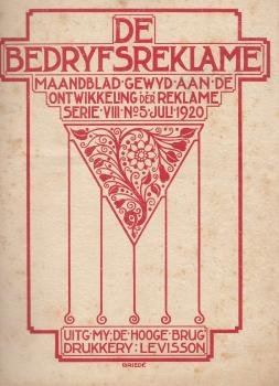 BEDRIJFSREKLAME, De - De Bedrijfsreklame. Officieel orgaan van de Nederlandsche Vereeniging ter Bevordering der Bedrijfsreklame. Serie VIII, no. 5, Juli 1920.