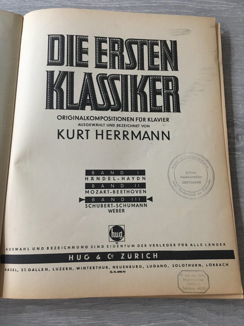 Kurt Herrmann - Die ersten klassiker, originalkompositionen für klavier
