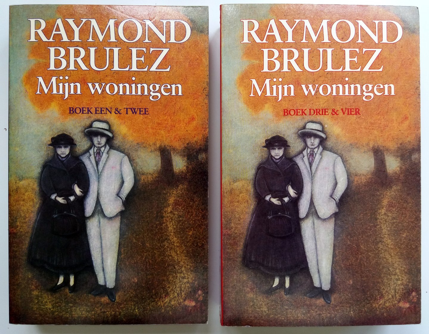 Brulez, Raymond - Mijn woningen (Boek 1 tot en met 4 in 2 delen) (Het huis te Borgen - Het Pakt der Triumviren - De haven - Het mirakel der rozen) (Ex.1)