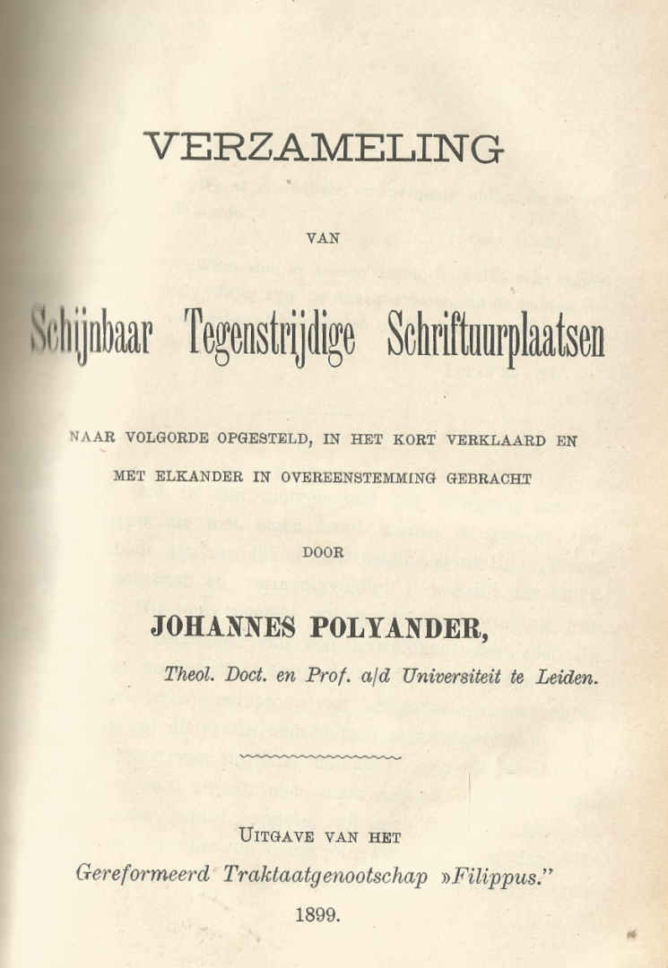 Polyander Johannes (Leids prof.) en Franciscus Nutius  opnieuw overgezien - SCHIJBARE  TEGENSTRIJDIGHEDEN  1621