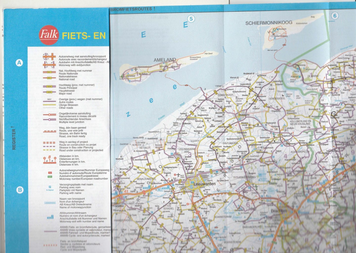  - Fiets- en wegenkaart van Nederland