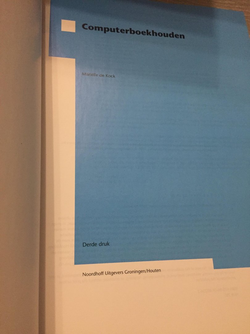 Kock, Mariëlle de - Computerboekhouden