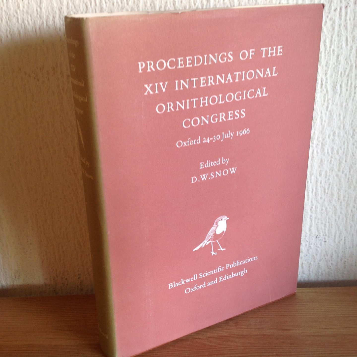 D w Snow - Proceedings of the XIV International Ornithological Congress