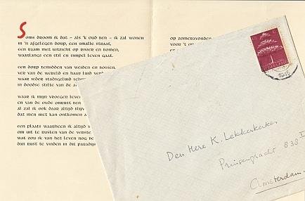 VERMEULEN, Jan / Gerrit ACHTERBERG - Vooruitzicht.