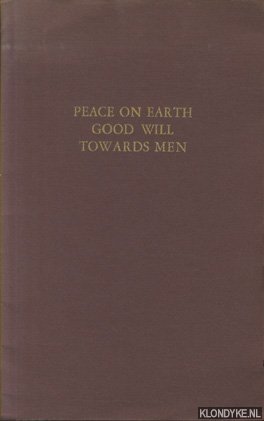 Lactantius & Hans den Tonkelaar (etching by) - Peace on earth good will towards men