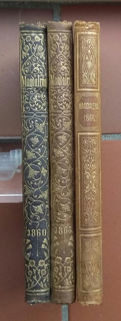 Heldring, Ds. O.G. (redactie) - 3 titels *: 1. Magdalena Evangelisch Jaarboekje voor 1860 + 2. 1865 + 3. 1866
