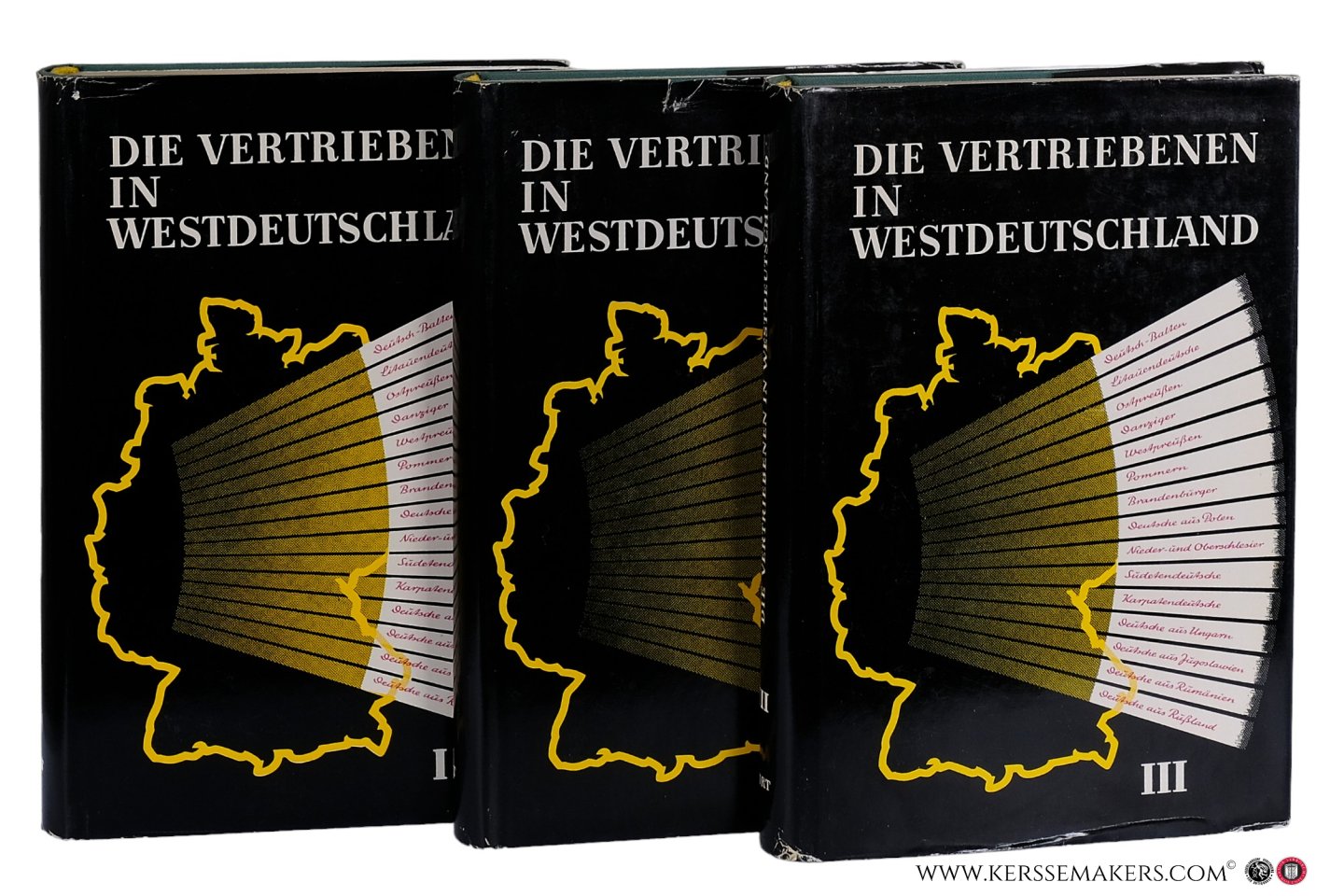 Lemberg, Eugen / Friedrich Edding (eds.). - Die Vertriebenen in Westdeutschland. Ihre Eingliederung und Ihr Einfluss auf Gesellschaft, Wirtschaft, Politik und Geistesleben - [ 3 volumes complete = 3 Bände komplett ].