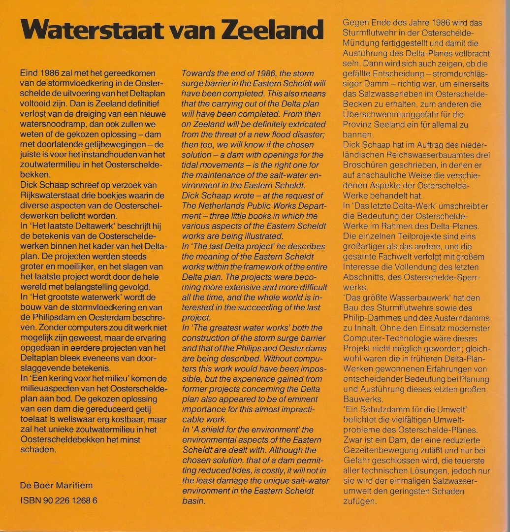 Schaap Dick Foto Theo Kampa - Grootste Waterwerk  Waterstaat van Zeeland