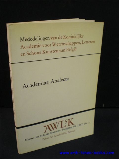 N/A; - ACADEMIAE ANALECTA,