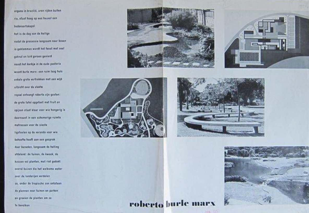 Burle Marx, Roberto; Siegfried Giedion; Willem Sandberg (design) - Roberto Burle Marx