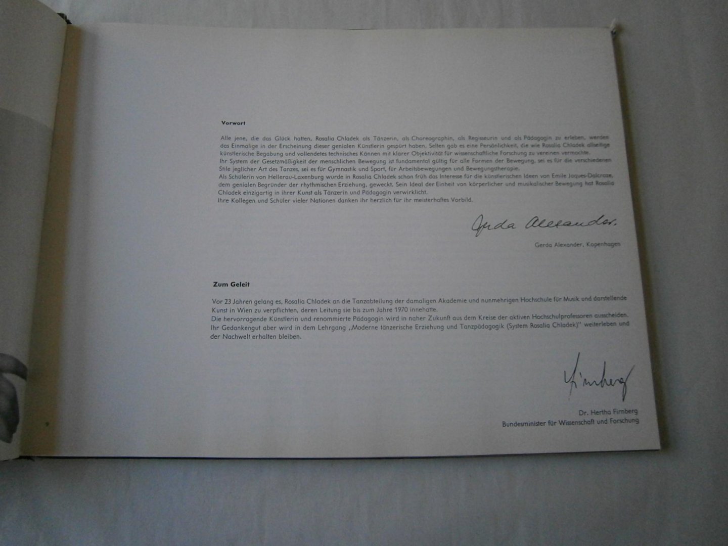 Brenner, Gustav - Tänzerin, Choreographin, Pädagogin Rosalia Chladek