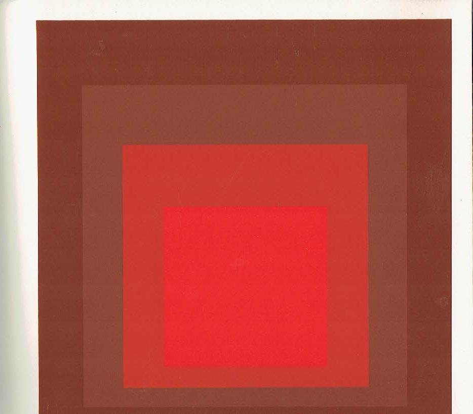 ALBERS, Josef - Brigitte  KÜHN [Red.] - Josef Albers im Westfälischen Landesmuseum Münster Einführung Jürgen Wissmann. - [Homages to the Square als Wechselwirkung der Farbe - with 9 screen prints].