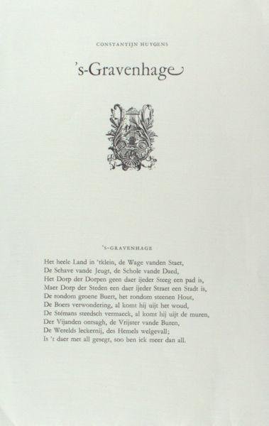 Huygens, Constantijn. - 's-Gravenhage.