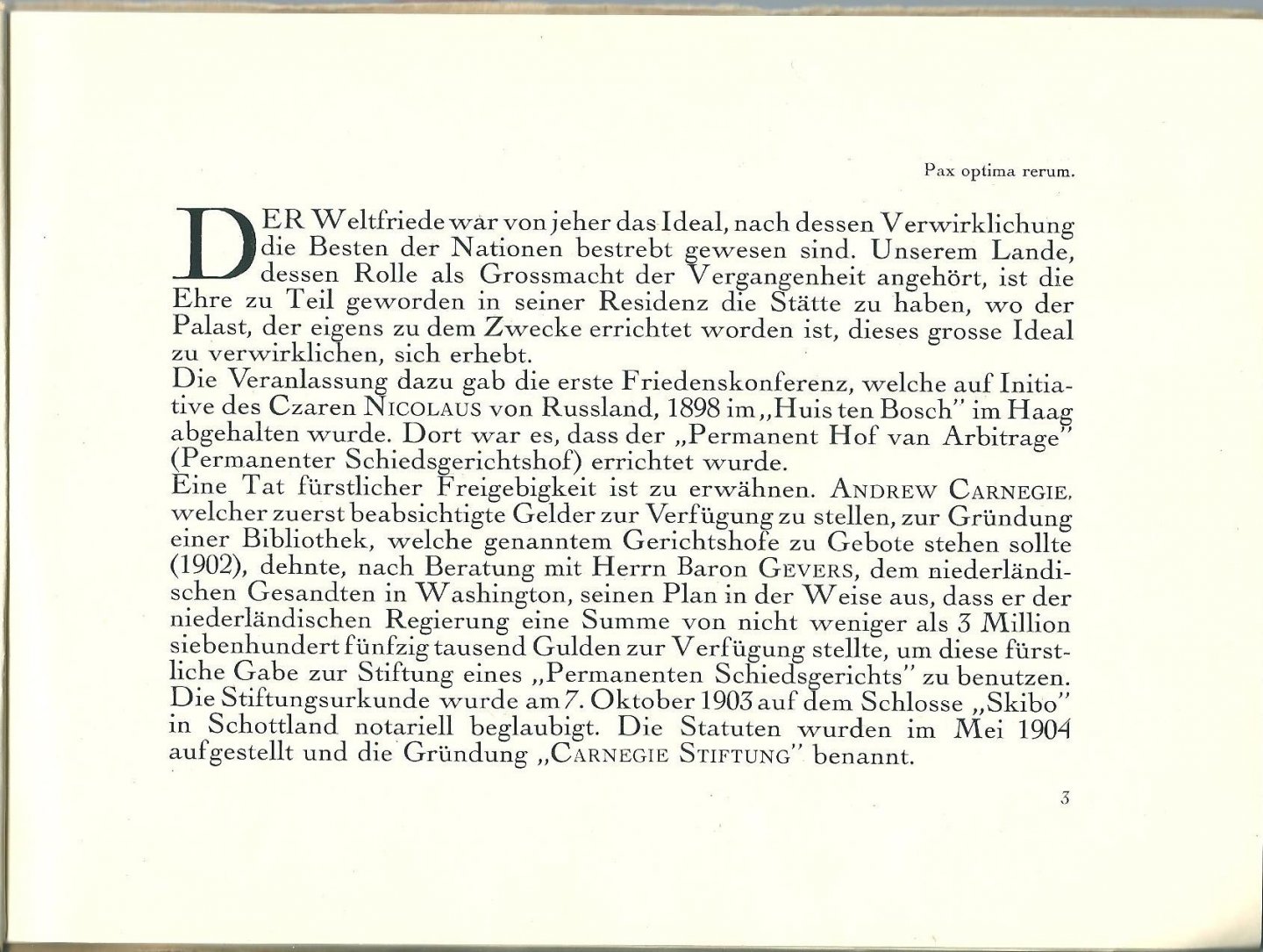 Anoniem - Der Friedenspalast