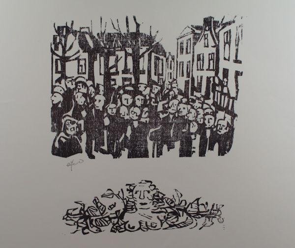 Jansen, Toon. - Mensen in de straat.