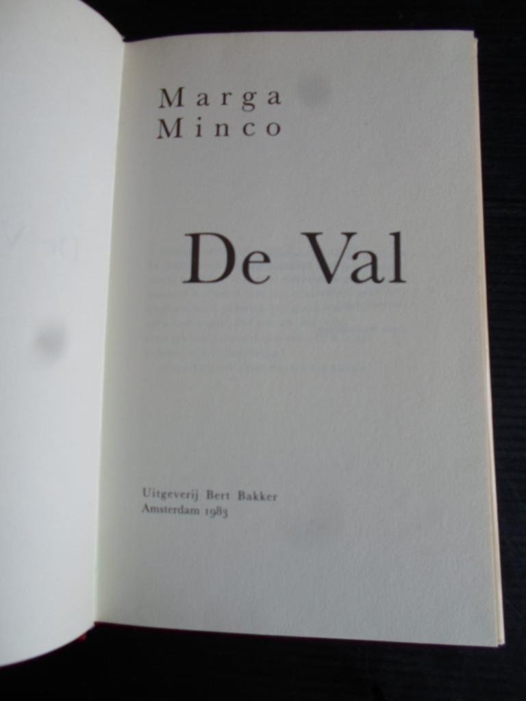Minco, Marga - De val
