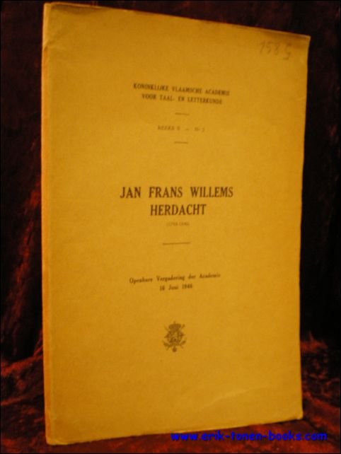 N/A; - JAN FRANS WILLEMS HERDACHT ( 1793 - 1846),