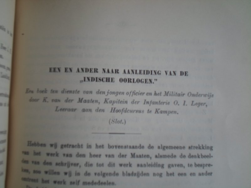 Schmidt, B.T.C.F. redactie - Indisch Militair Tijdschrift, maandelijkse uitgave van de Indische Krijgskundige Vereeniging